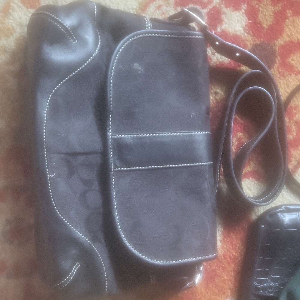 Coach Black Leather Bag